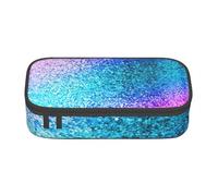 Longzehao Grande capacité Compartiment Glitter Sequin Spot Impression Sac de Rangement pour Fournitures de Bureau, Noir, Taille unique, Art Déco, Noir, One size, Art Déco