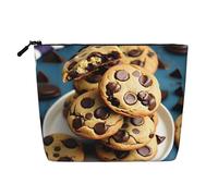 Longzehao Grande capacité pour biscuits, pépites de chocolat, biscuits, faux chanvre, trousse de maquillage, trousse de voyage, trousse de toilette avec fermeture éclair.