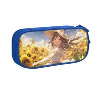 LONGZEHAO Grande trousse à crayons avec fermeture éclair double couche avec inscription « You Are My Sunshine Sunflower »