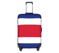Longzehao Housse de bagage élastique de voyage, drapeau du Costa Rica Impression Valise de protection Housse avec fermeture éclair., Couleur : blanc., M
