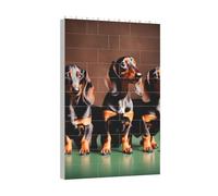 Longzehao Jeu de blocs de construction avec imprimé chien teckel Weiner pour le développement du cerveau