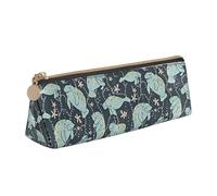 Longzehao Manatee Animals Print Simple Triangle Crayons Trousse de Rangement pour Fournitures de Bureau, Cosmétiques, Articles de Toilette, Blanc, One Size, Art Déco, white-417, One size, Art Déco