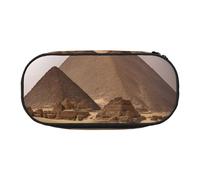 LONGZEHAO Pyramides d'Égypte Simple Rectangle Trousse de rangement pour fournitures de bureau, cosmétiques, articles de toilette