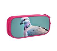 LONGZEHAO Trousse à crayons de grande capacité avec fermeture éclair double couche Motif pigeon