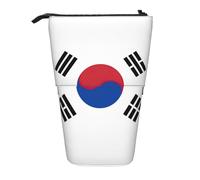 Longzehao Trousse à crayons télescopique avec motif drapeau de la République de Corée