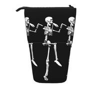 Longzehao Trousse à crayons télescopique avec motif tête de mort squelette pour Halloween