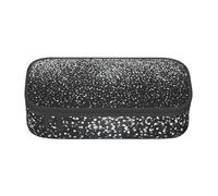 Longzehao Trousse de rangement de papeterie à paillettes argentées brillantes de grande capacité, noir, taille unique, art déco, noir, taille unique, art déco, noir, une, noir, One size, Art déco