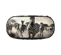 LONGZEHAO Zebra2 Trousse de rangement rectangulaire simple pour fournitures de bureau, cosmétiques, articles de toilette