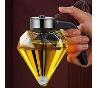 Longzhuo pot miel, distributeur de miel,miel stockage récipient,200ml pot à miel diamond motif avec support,distributeur sirop,distributeur d'épices pour la cuisine pour servir du miel et du sirop