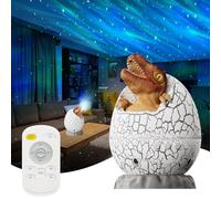Longzhuo Projecteur de Dinosaures, Veilleuse Dinosaure Projecteur Ciel Etoile, Dinosaur Egg de Galaxie avec Bluetooth, Veilleuse enfant pour Décoration de Chambre, Cadeau pour Noël