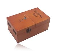 Longzhuo Useless Box, Boîte en Bois Useless, Large Jeu de Jouets, Difficile Boîte à Interrupteur Automatique, Jouets de Fête Amusants Gadget Amusant pour Anniversaire Fête Cadeau Game