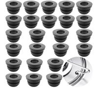 LongZYU 24 Pièces Passages en Caoutchouc Capuchon de Protection en Caoutchouc Camping Car Pieds en Caoutchouc Antirouille pour Dometic Smev Thetford avec Les Barres de 5 mm Cuisine Accessoires Cuisson