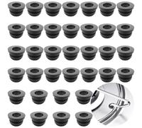 LongZYU 36 Pièces Passages en Caoutchouc Capuchon de Protection en Caoutchouc Camping Car Pieds en Caoutchouc Antirouille pour Dometic Smev Thetford avec Les Barres de 5 mm Cuisine Accessoires Cuisson