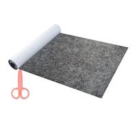 LongZYU 40×220cm Feutrine Autocollante, Feutrine Gris Foncé Autocollante, Rouleau de Tissu en Feutre Autocollant, Feutrine pour Boîte - Cadeau, Cadre Photo, Chaise et Canapé, etc, 1mm D'épaisseur