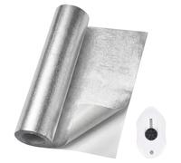 LongZYU Feuille Isolante Autocollant Isolation Thermique en Feuille Aluminium Isolant Thermique Fibre de Verre Pare Chaleur Adhesif Barrière (0.2mm-Température 300 °C, 60 x 200 cm)