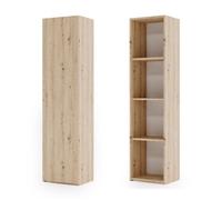 LONI bibliothèque avec portes 160x40 cm - couleur artisanale