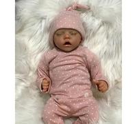 Lonian 45cm Full Body SiliconeVinyl Real Touch Bébé Réaliste Reborn Poupées Réaliste Nouveau-Né Bébé Poupée Garçon Jouet Cadeau De Noël (Fille Rose)