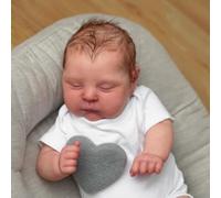 LONIAN 49cm peaches Reborn Baby poupée souple avec peau 3D peinture multicouche avec main root hiar touch Doll