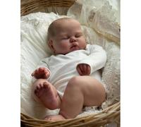 Lonian Big Chubby 24 Pouces Real Life Silicone Newborn Reborn Dolls Qui ressemblent à la Vraie Vie à des veines réalistes pour Les collectionneurs