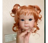 Lonian Kit de Bricolage de poupées Reborn 18 Pouces avec Cheveux enracinés (Yeux Bruns)
