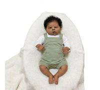 Lonian Poupées gounchi Noires réalistes, Corps Doux lesté réaliste pour Nouveau-né Afro-américain de 20 Pouces pour Les Enfants de 3 Ans et Plus (Édition Classique)