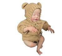 Lonian Poupées Reborn Corps en Tissu Doux réaliste Fait à la Main de 19 Pouces avec Accessoires de Jouets, poupées Reborn comme Un bébé réaliste (bébé endormi)