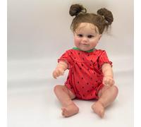 Lonian Poupées Reborn Maddie Girl 50cm Nouveau-né réaliste avec Un Doux Sourire Qui Ressemble à de Vraies poupées en Silicone pour Les Tout-Petits