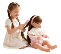 Lonian Reborn Dolls Vinyl Full Body-50CM Reborn Baby Girl, poupée réaliste anatomiquement correcte pour Filles (Bandeau cerf)