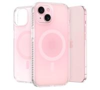 LONLI Hue - Coque pour iPhone 15 [Compatible avec Magsafe] - Rose givré - [Protection Contre Les Chutes de 10 ft] [4 Coins rembourrés d'airbag] - Mignon, Unique et esthétique (2023)