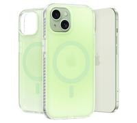 LONLI Hue Coque pour iPhone 15 [Compatible avec Magsafe] - Vert givré - [Protection Contre Les Chutes de 3 m] [4 Coins rembourrés avec airbag ] - Mignon, Unique et esthétique (2023)