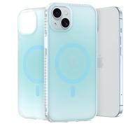 LONLI Hue Coque pour iPhone 15 Plus [Compatible avec Magsafe] - Bleu givré - [Protection Contre Les Chutes de 3 m] [4 Coins rembourrés avec airbag ] - Mignon, Unique et esthétique (2023)
