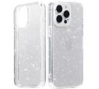 LONLI Hue - Coque pour iPhone 15 Plus - Transparent Stardust Glitter - [Protection Contre Les Chutes de 3 m] - Coque Antichoc Mignonne, Unique et esthétique pour Femmes, Filles (2023)