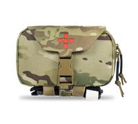 Lonloke Ifak Poch-Rapid Deployment Tactical MOLLE Kit de traumatismes Pochettes à libération rapide détachable Trousse de premiers secours Organiseur avec identification immédiate rouge pour les