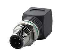 Lonlonty Adaptateur Ethernet Industriel M12 vers RJ45 4 broches Code D Mâle IP68 Étanche Blindé Cat6/Cat5 Compatible avec Caméra de sécurité et Ordinateur pour Usage Industriel et Automatisation