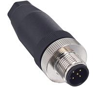 Lonlonty Connecteur Capteur M12 Mâle 5 Broches Droit Codage A, Fileté IP67, Connecteur Aviation Circulaire M12 pour Industrie et Machines, Adaptateur