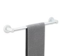 Lonmrrton Porte-Serviettes de Bain, Porte-Serviettes en Acier Inoxydable, Porte-Serviettes Mural, 30 cm 40 cm 50 cm 60 cm 70 cm 80 cm en Option, Blanc (Size : 40cm)