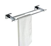 Lonmrrton Porte-Serviettes en Acier Inoxydable, Porte-Serviettes de Bain à Double Tige, Porte-Serviettes à Main, Finition polie, 3 Tailles 45 cm 60 cm 75 cm (Size : 75cm)
