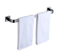 Lonmrrton Porte-Serviettes Finition argentée, Porte-Serviettes carré en Acier Inoxydable pour Salle de Bain et Cuisine, 40 cm-120 cm en Option, Fixation par vis pour Porte-Serviettes (Size : 50CM)