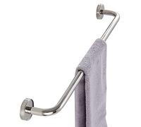 Lonmrrton Porte-Serviettes Simple pour Salle de Bain Porte-Serviettes en Acier Inoxydable Porte-Serviettes Mural, Porte-Serviettes Long 80 cm 90 cm 100 cm 110 cm 120 cm, Argent (Size : 100cm)
