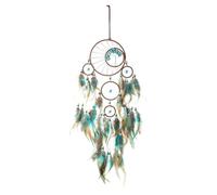 Lonnalee Attrape-rêves en plumes indien attrape-rêves fait à la main avec plumes Décoration murale pour enfants Cadeau