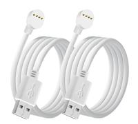 Lonnky Câble d'alimentation compatible avec Google Nest Cam Extérieur ou Intérieur (Batterie), 3m Cordon de Chargeur USB - Blanc