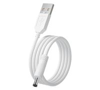 Lonnky Câble DC 5V, Compatible avec Toniebox, Satisfyer, Foreo Luna, Foreo Bear, Fairywill, Dnsly, Brosses à Dents Électriques Bitvae et Haut-Parleurs, 1,5 Mètre, Prise 3,5 x 1,35 mm - Blanc