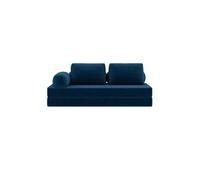 Lisa Design - Lonny - Canapé 3 Places Convertible en Velours côtelé, Bleu