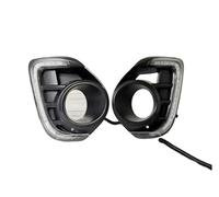 LONPEXDT Feu Brouillard 1 Paire De Feux Antibrouillard 12 V Pour Mitsubishi Pour Lancer 2016 2017 2018 2019 Feux De Jour À LED DRL Avec Relais De Style Signal Jaune Antibrouillard(Only DRL)