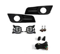 LONPEXDT Feu Brouillard Pour Toyota Pour Corolla 2004 2005 2006 Version Européenne 12 V Feu Brouillard DRL Feux Jour Couvercle Calandre Lunette Phare Antibrouillard(Halogen)