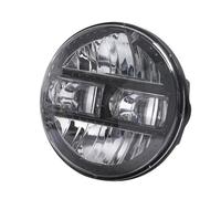 LONPEXDT Feux antibrouillard Pour Touring Softail Heritage Street Glide Road King Phare 5.75/7 Pouces 90W Moto Led Projecteur(5.75 inch Black)