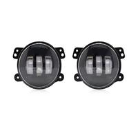 LONPEXDT Feux De Brouillard À LED 60 W 4 Pouces, Clignotants Blancs DRL Ambre Pour Jeep Pour Wrangler JK LJ TJ Pour Dodge Pour Journey Magnum ATV Feux Antibrouillard(No halo)