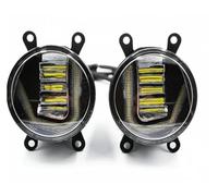 LONPEXDT Pour Mitsubishi Pour Outlander 2006-2018 3-en-1 Fonctions Auto LED DRL Feux de jour Projecteur de voiture Lampe antibrouillard avec signal jaune Feux Antibrouillard