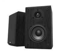 LONPOO LP42 Paire Enceintes bibliotheques HiFi (75W RMS, Enceintes étagère Passive, Subwoofer en Fibre de Carbone de 4" et Tweeter en dôme Silk, 4-8ohms)