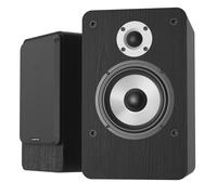 LONPOO Paire d'enceintes passives en Bois 2 Voies, avec woofer en Aluminium de 10,2 cm et Tweeter en Soie de 2,5 cm, 4-8 ohms, pour TV, PC, Home cinéma et Musique